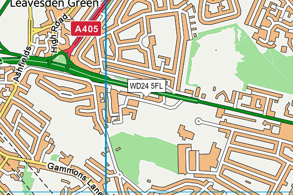 WD24 5FL map - OS VectorMap District (Ordnance Survey) WD24 5FL map - OS VectorMap District (Ordnance Survey)