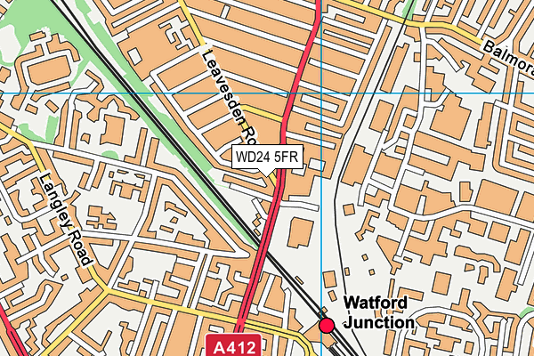 WD24 5FR map - OS VectorMap District (Ordnance Survey) WD24 5FR map - OS VectorMap District (Ordnance Survey)