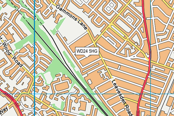 WD24 5HG map - OS VectorMap District (Ordnance Survey) WD24 5HG map - OS VectorMap District (Ordnance Survey)