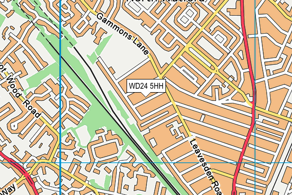 WD24 5HH map - OS VectorMap District (Ordnance Survey) WD24 5HH map - OS VectorMap District (Ordnance Survey)