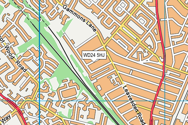WD24 5HJ map - OS VectorMap District (Ordnance Survey) WD24 5HJ map - OS VectorMap District (Ordnance Survey)