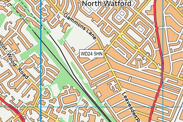 WD24 5HN map - OS VectorMap District (Ordnance Survey) WD24 5HN map - OS VectorMap District (Ordnance Survey)