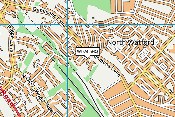 WD24 5HQ map - OS VectorMap District (Ordnance Survey) WD24 5HQ map - OS VectorMap District (Ordnance Survey)