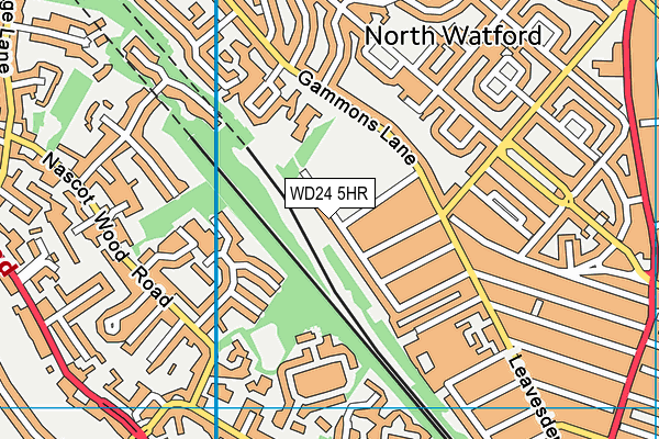 WD24 5HR map - OS VectorMap District (Ordnance Survey) WD24 5HR map - OS VectorMap District (Ordnance Survey)
