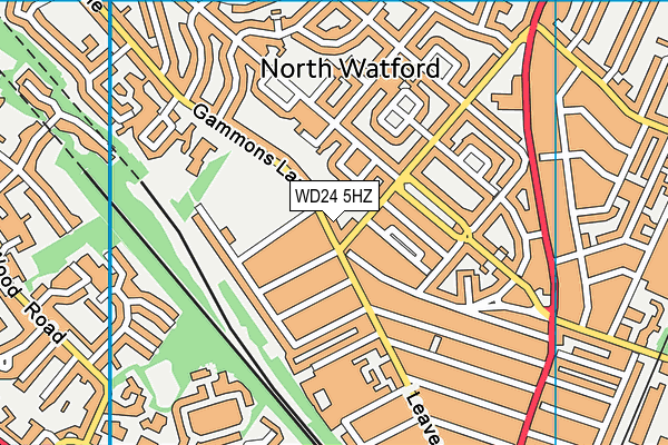WD24 5HZ map - OS VectorMap District (Ordnance Survey) WD24 5HZ map - OS VectorMap District (Ordnance Survey)