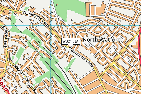 WD24 5JA map - OS VectorMap District (Ordnance Survey) WD24 5JA map - OS VectorMap District (Ordnance Survey)