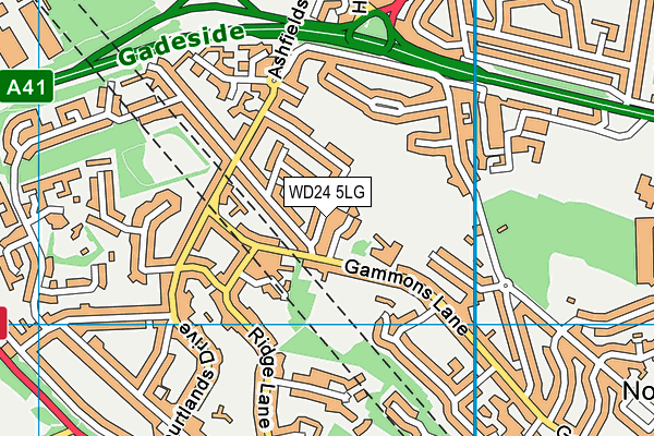 WD24 5LG map - OS VectorMap District (Ordnance Survey) WD24 5LG map - OS VectorMap District (Ordnance Survey)