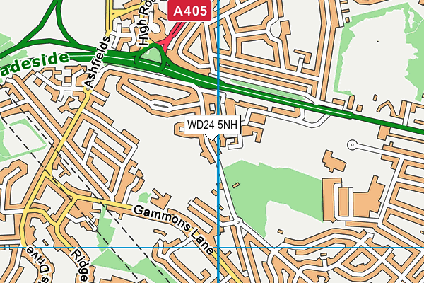 WD24 5NH map - OS VectorMap District (Ordnance Survey) WD24 5NH map - OS VectorMap District (Ordnance Survey)