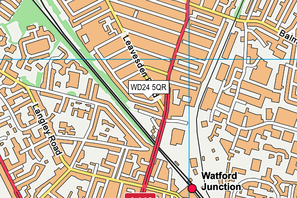 WD24 5QR map - OS VectorMap District (Ordnance Survey) WD24 5QR map - OS VectorMap District (Ordnance Survey)