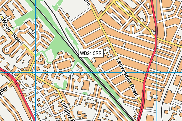 WD24 5RR map - OS VectorMap District (Ordnance Survey) WD24 5RR map - OS VectorMap District (Ordnance Survey)