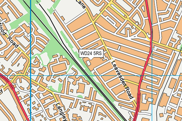 WD24 5RS map - OS VectorMap District (Ordnance Survey) WD24 5RS map - OS VectorMap District (Ordnance Survey)