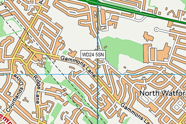 WD24 5SN map - OS VectorMap District (Ordnance Survey) WD24 5SN map - OS VectorMap District (Ordnance Survey)