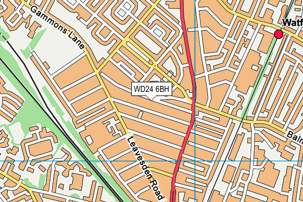 WD24 6BH map - OS VectorMap District (Ordnance Survey) WD24 6BH map - OS VectorMap District (Ordnance Survey)