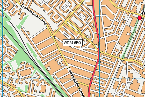 WD24 6BQ map - OS VectorMap District (Ordnance Survey) WD24 6BQ map - OS VectorMap District (Ordnance Survey)