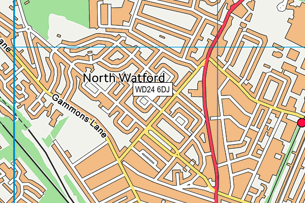 WD24 6DJ map - OS VectorMap District (Ordnance Survey) WD24 6DJ map - OS VectorMap District (Ordnance Survey)