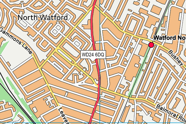 WD24 6DQ map - OS VectorMap District (Ordnance Survey) WD24 6DQ map - OS VectorMap District (Ordnance Survey)