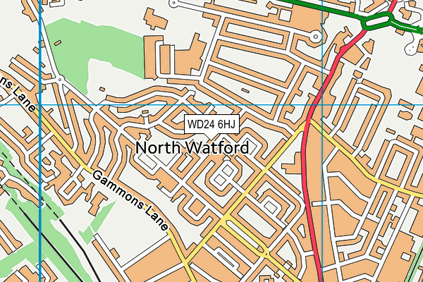 WD24 6HJ map - OS VectorMap District (Ordnance Survey) WD24 6HJ map - OS VectorMap District (Ordnance Survey)