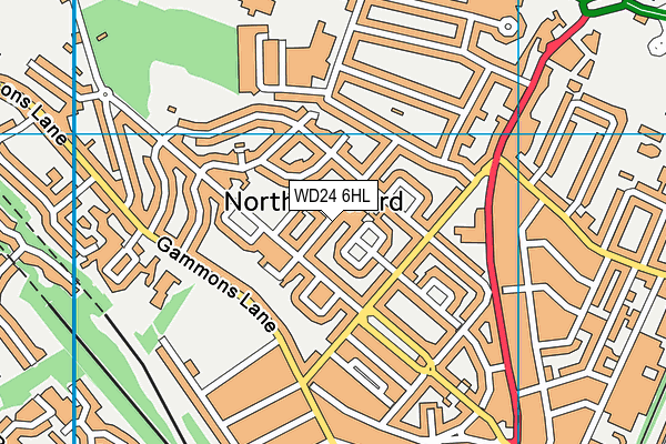 WD24 6HL map - OS VectorMap District (Ordnance Survey) WD24 6HL map - OS VectorMap District (Ordnance Survey)