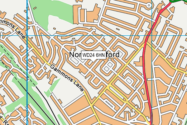 WD24 6HN map - OS VectorMap District (Ordnance Survey) WD24 6HN map - OS VectorMap District (Ordnance Survey)