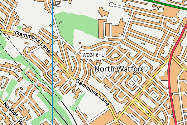 WD24 6HU map - OS VectorMap District (Ordnance Survey) WD24 6HU map - OS VectorMap District (Ordnance Survey)
