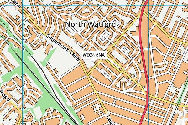 WD24 6NA map - OS VectorMap District (Ordnance Survey) WD24 6NA map - OS VectorMap District (Ordnance Survey)