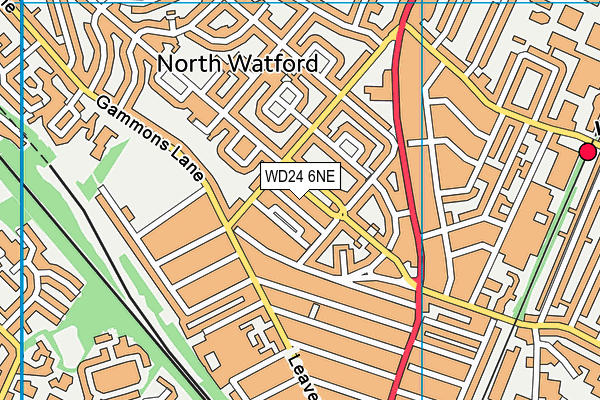 WD24 6NE map - OS VectorMap District (Ordnance Survey) WD24 6NE map - OS VectorMap District (Ordnance Survey)