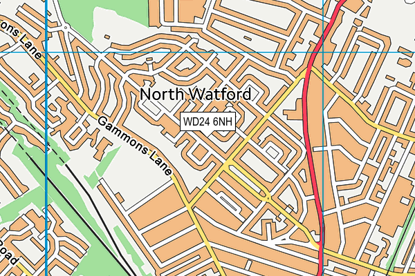 WD24 6NH map - OS VectorMap District (Ordnance Survey) WD24 6NH map - OS VectorMap District (Ordnance Survey)