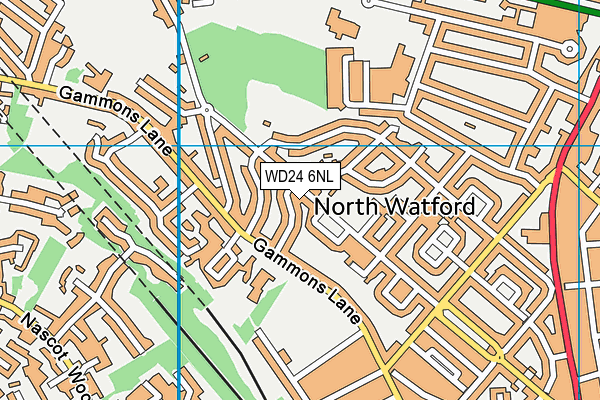 WD24 6NL map - OS VectorMap District (Ordnance Survey) WD24 6NL map - OS VectorMap District (Ordnance Survey)