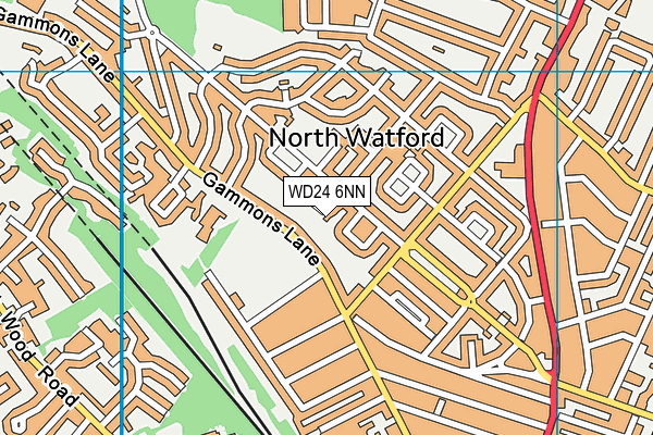 WD24 6NN map - OS VectorMap District (Ordnance Survey) WD24 6NN map - OS VectorMap District (Ordnance Survey)