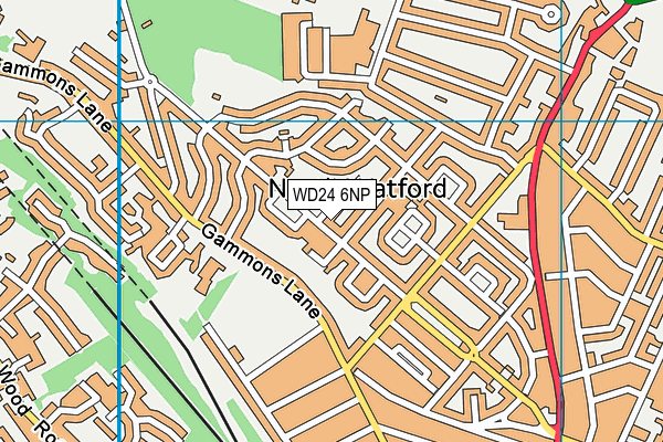 WD24 6NP map - OS VectorMap District (Ordnance Survey) WD24 6NP map - OS VectorMap District (Ordnance Survey)