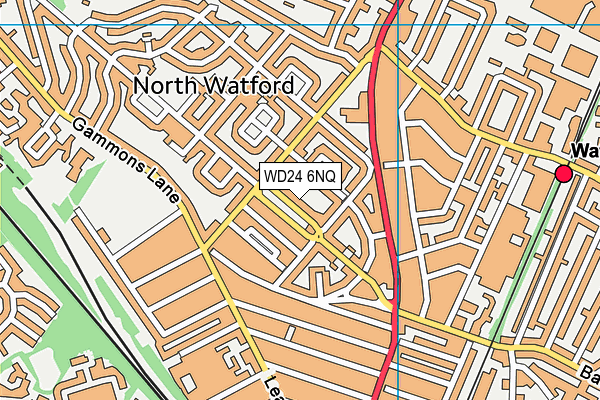 WD24 6NQ map - OS VectorMap District (Ordnance Survey) WD24 6NQ map - OS VectorMap District (Ordnance Survey)