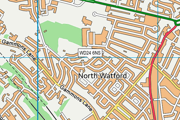 WD24 6NS map - OS VectorMap District (Ordnance Survey) WD24 6NS map - OS VectorMap District (Ordnance Survey)