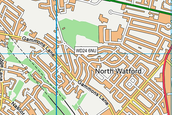 WD24 6NU map - OS VectorMap District (Ordnance Survey) WD24 6NU map - OS VectorMap District (Ordnance Survey)
