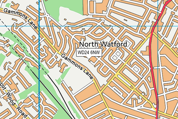 WD24 6NW map - OS VectorMap District (Ordnance Survey) WD24 6NW map - OS VectorMap District (Ordnance Survey)