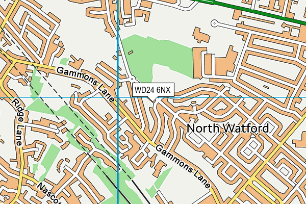WD24 6NX map - OS VectorMap District (Ordnance Survey) WD24 6NX map - OS VectorMap District (Ordnance Survey)