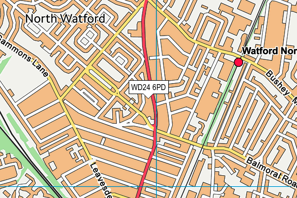 WD24 6PD map - OS VectorMap District (Ordnance Survey) WD24 6PD map - OS VectorMap District (Ordnance Survey)