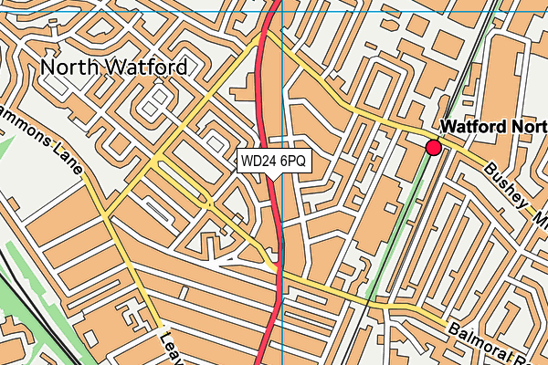 WD24 6PQ map - OS VectorMap District (Ordnance Survey) WD24 6PQ map - OS VectorMap District (Ordnance Survey)
