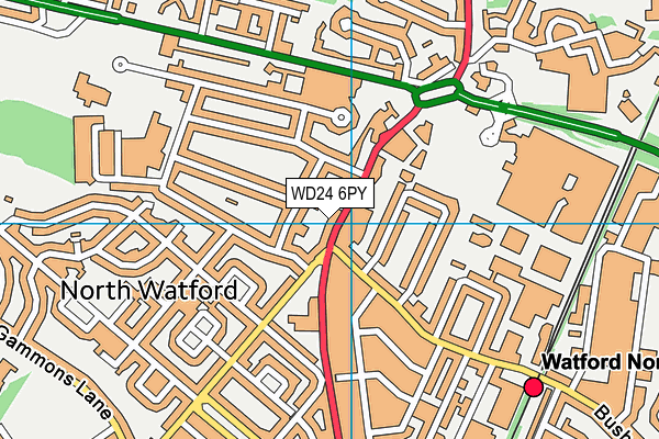 WD24 6PY map - OS VectorMap District (Ordnance Survey) WD24 6PY map - OS VectorMap District (Ordnance Survey)