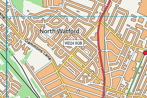 WD24 6QB map - OS VectorMap District (Ordnance Survey) WD24 6QB map - OS VectorMap District (Ordnance Survey)