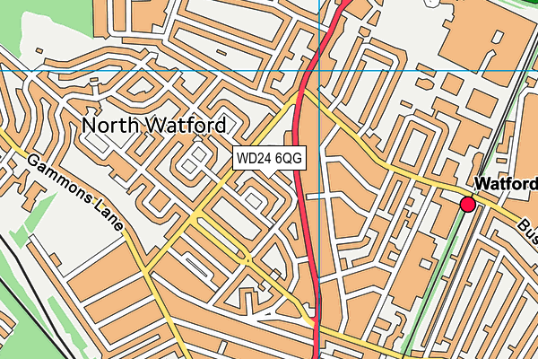 WD24 6QG map - OS VectorMap District (Ordnance Survey) WD24 6QG map - OS VectorMap District (Ordnance Survey)