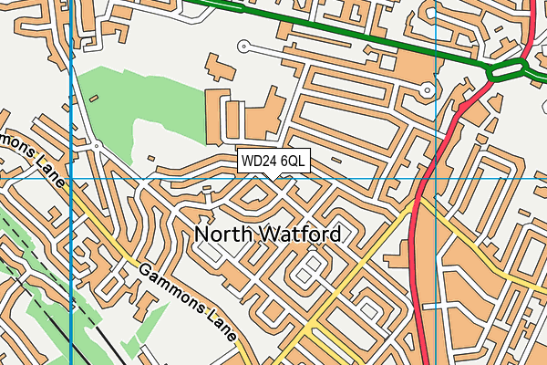 WD24 6QL map - OS VectorMap District (Ordnance Survey) WD24 6QL map - OS VectorMap District (Ordnance Survey)