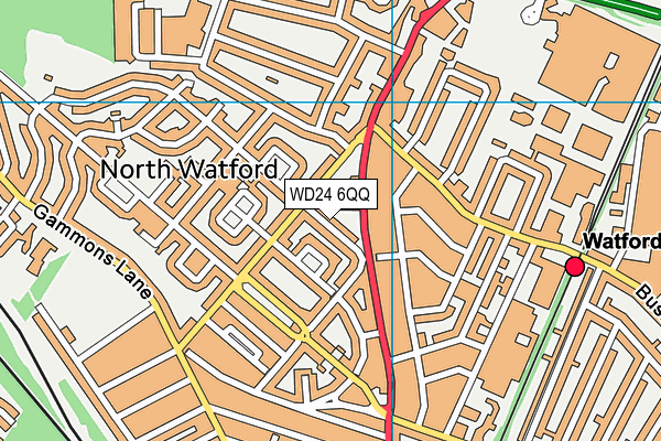 WD24 6QQ map - OS VectorMap District (Ordnance Survey) WD24 6QQ map - OS VectorMap District (Ordnance Survey)