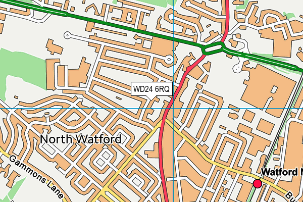 WD24 6RQ map - OS VectorMap District (Ordnance Survey) WD24 6RQ map - OS VectorMap District (Ordnance Survey)