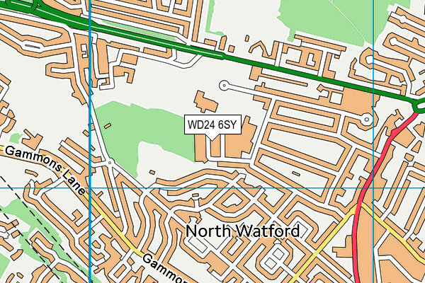 WD24 6SY map - OS VectorMap District (Ordnance Survey) WD24 6SY map - OS VectorMap District (Ordnance Survey)