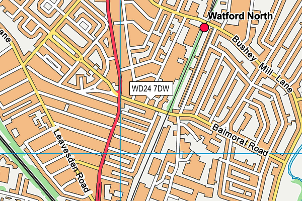 WD24 7DW map - OS VectorMap District (Ordnance Survey) WD24 7DW map - OS VectorMap District (Ordnance Survey)