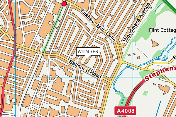 WD24 7ER map - OS VectorMap District (Ordnance Survey) WD24 7ER map - OS VectorMap District (Ordnance Survey)
