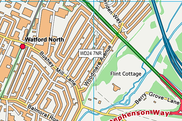 WD24 7NR map - OS VectorMap District (Ordnance Survey) WD24 7NR map - OS VectorMap District (Ordnance Survey)