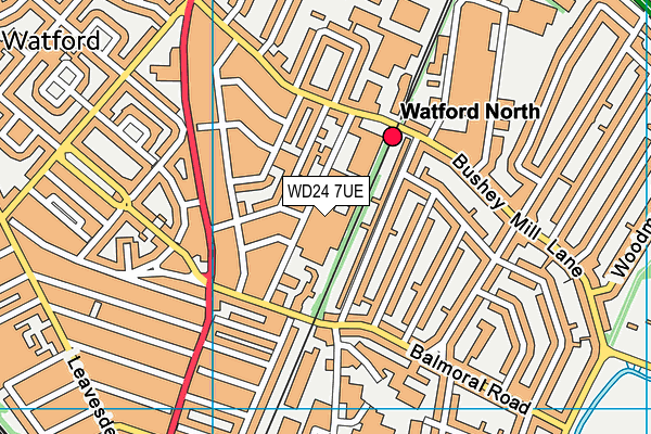 WD24 7UE map - OS VectorMap District (Ordnance Survey) WD24 7UE map - OS VectorMap District (Ordnance Survey)