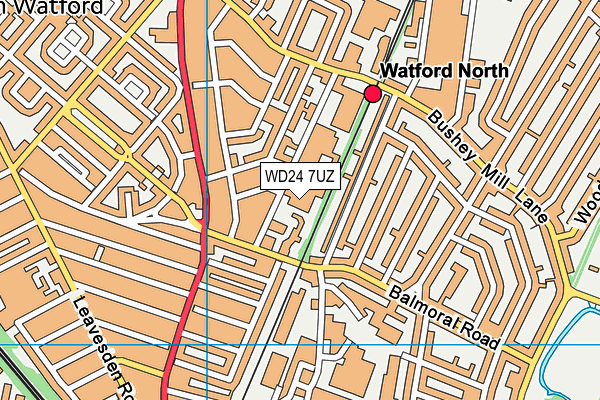 WD24 7UZ map - OS VectorMap District (Ordnance Survey) WD24 7UZ map - OS VectorMap District (Ordnance Survey)
