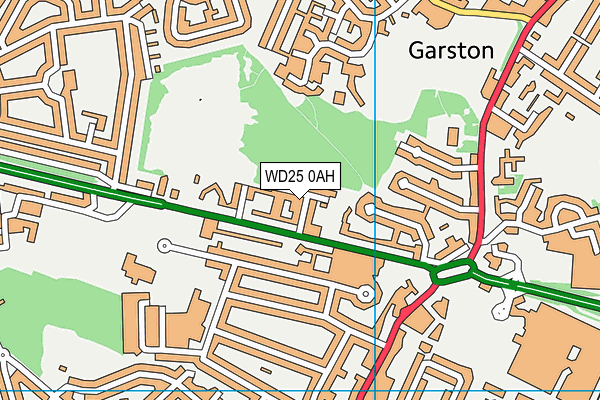 WD25 0AH map - OS VectorMap District (Ordnance Survey) WD25 0AH map - OS VectorMap District (Ordnance Survey)